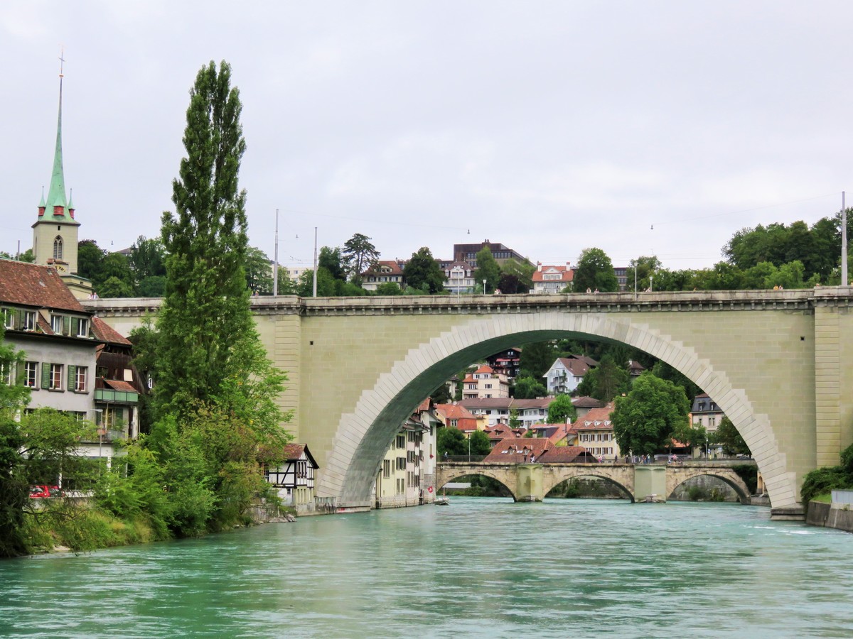 View of bridge in Bern, Switzerland