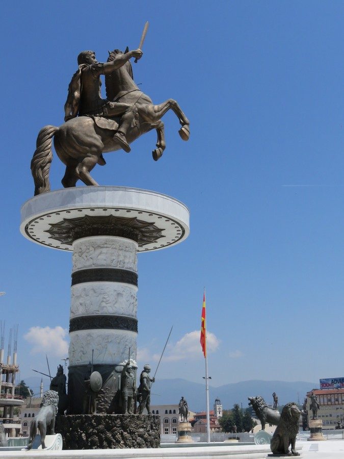 Statues in Skopje, Macedonia