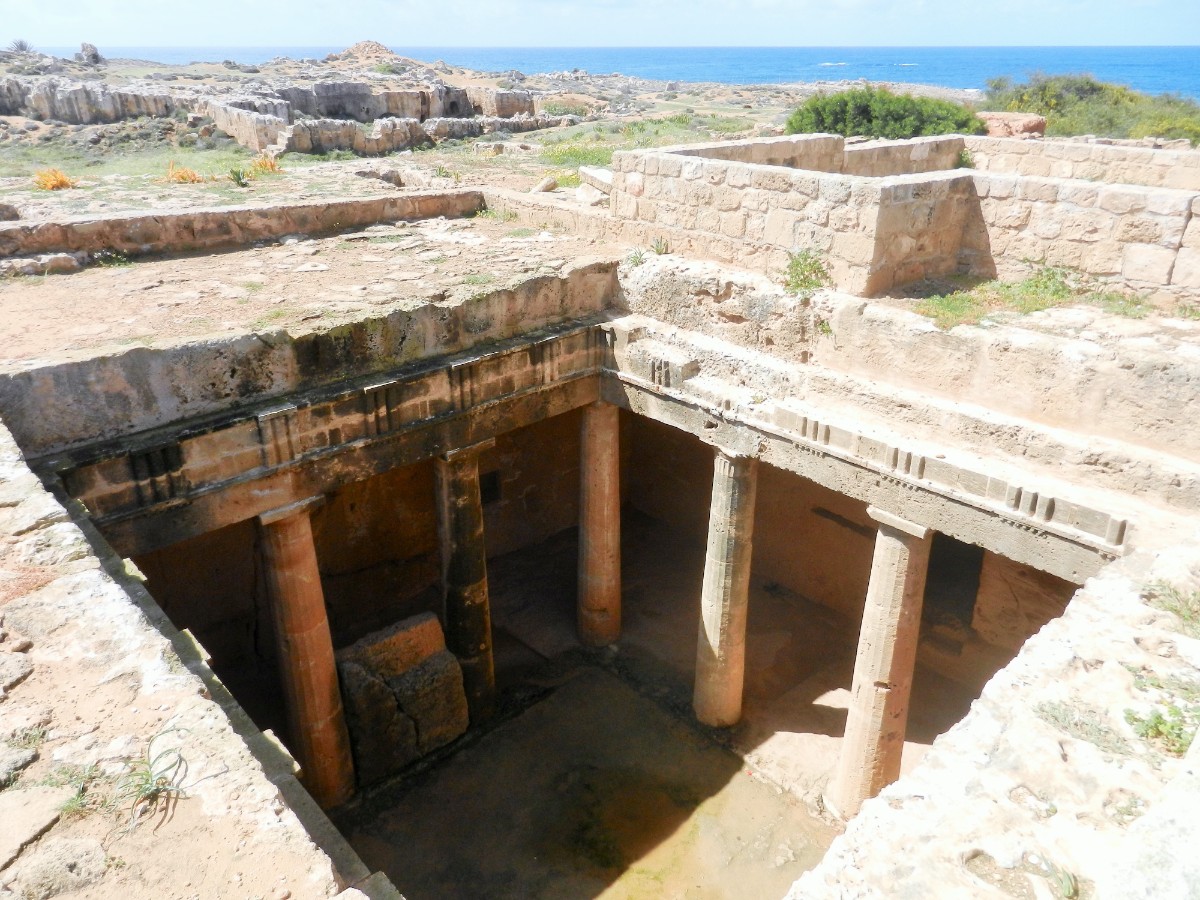 Tomb of the Kings and sea view, Cyprus
