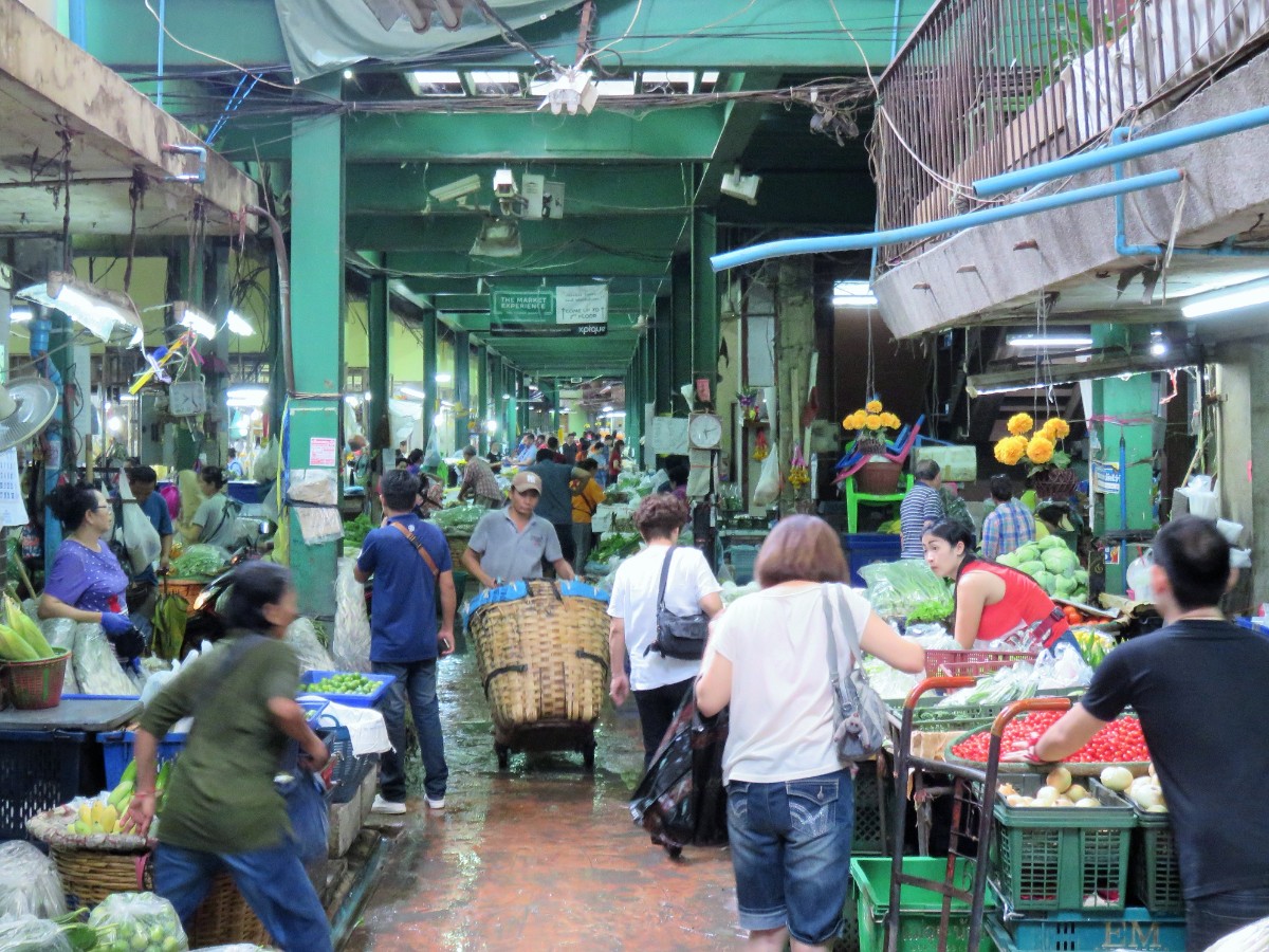 Market scene in Bangkok, Thailand