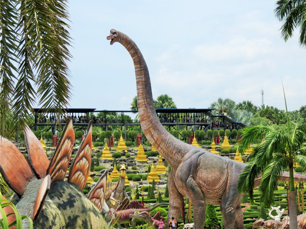 Dinosaur park at Nong Nooch tropical garden in Pattaya, Thailand