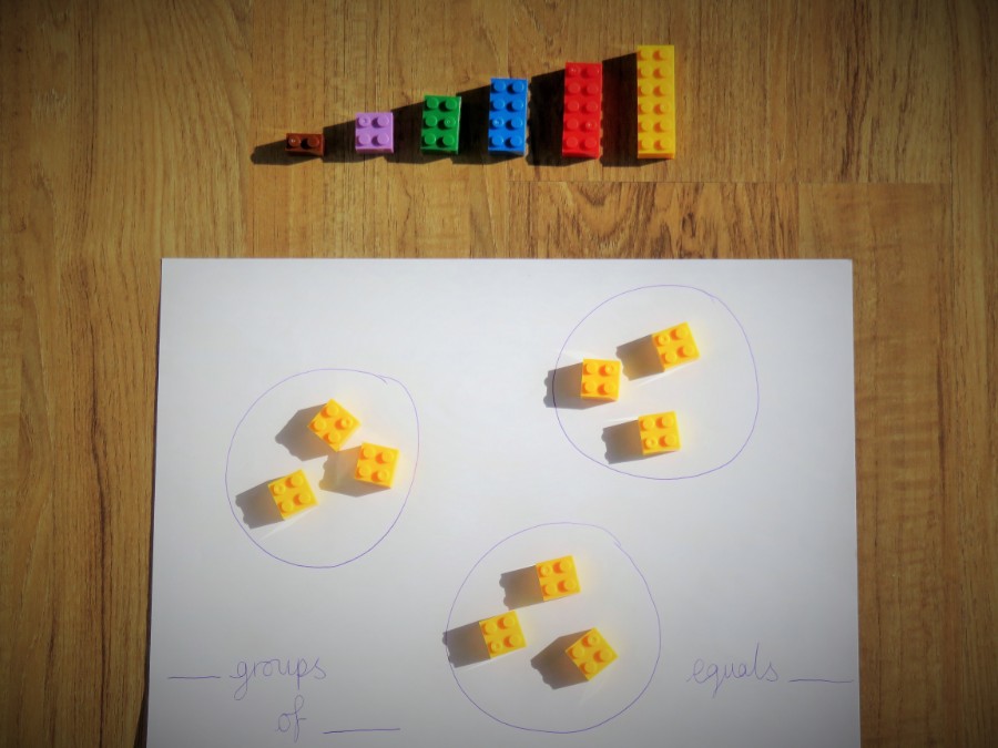 Lego being used for counting games