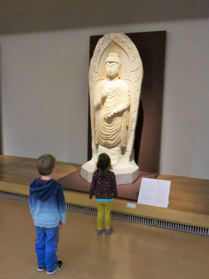 Children in Gyeongju museum, Korea