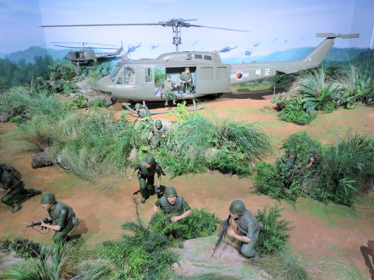 Diorama in the war museum in Seoul