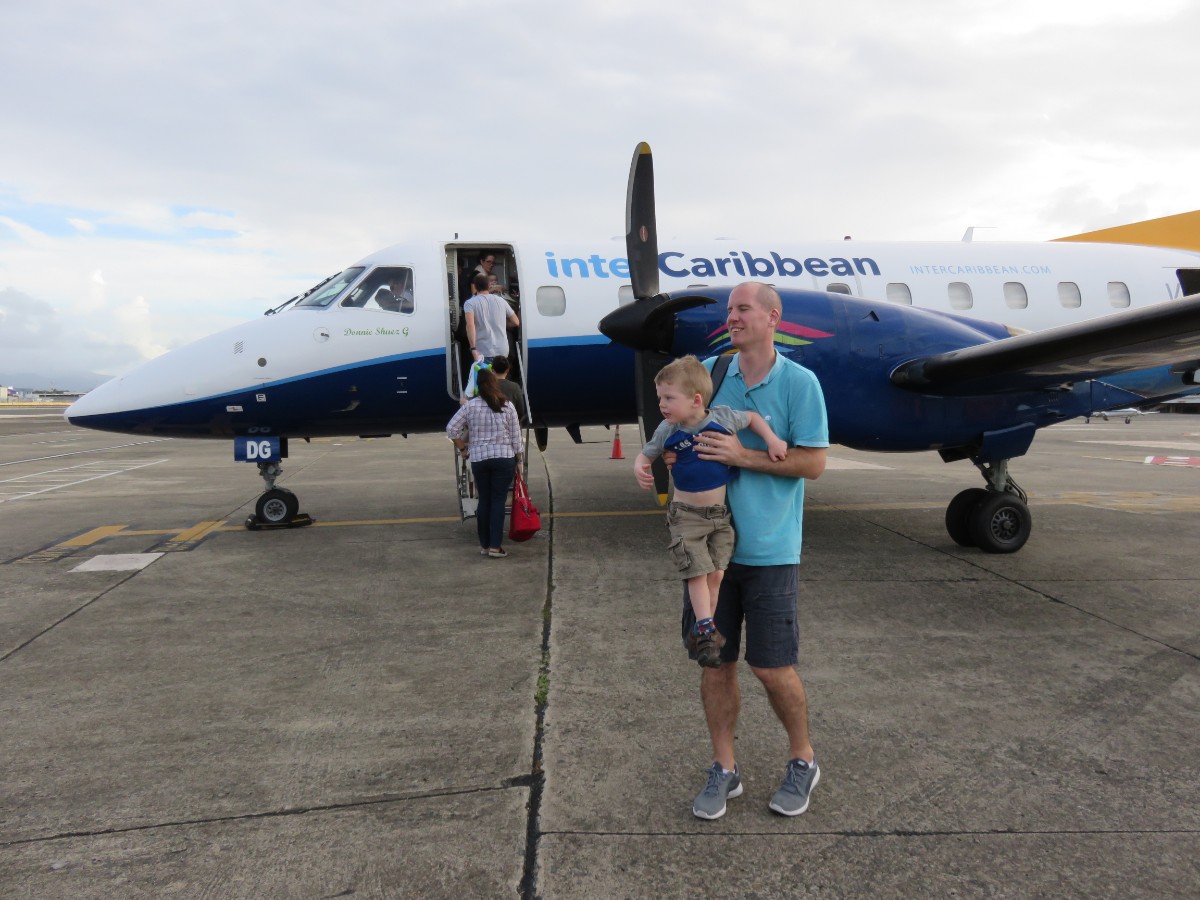 toddler caribbean small plane