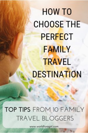 choosing a family holiday destination pin