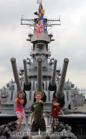 kids on a battleship