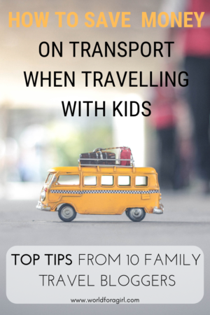 how to save money travelling with kids pin