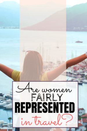 women in travel pin