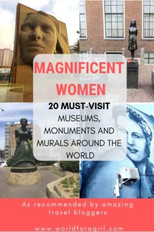 monuments and museums dedicated to women pin