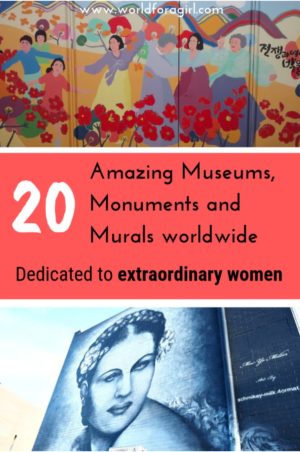 womens museums and monument around the world pin