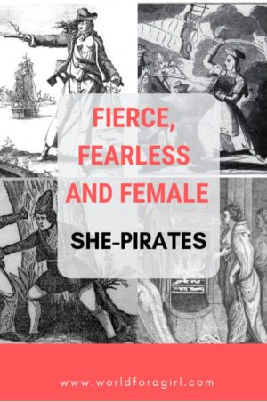 fierce fearless and female she-pirates pin