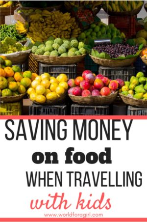 saving money on food when traveling pin