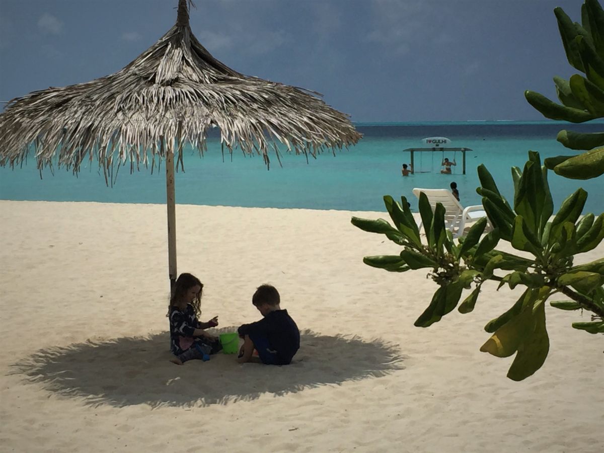 children playing in sad