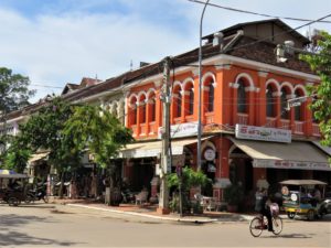 colonial buildings siem reap cambodia