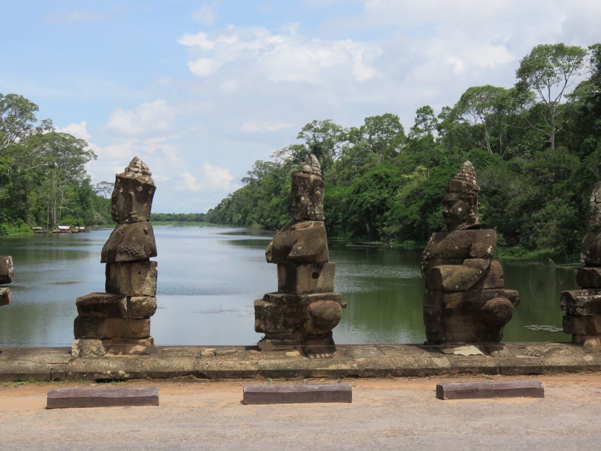 bridge at Angkor Thom Cambodia