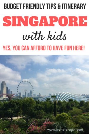 budget friendly tips and itinerary 3 days in Singapore with kids