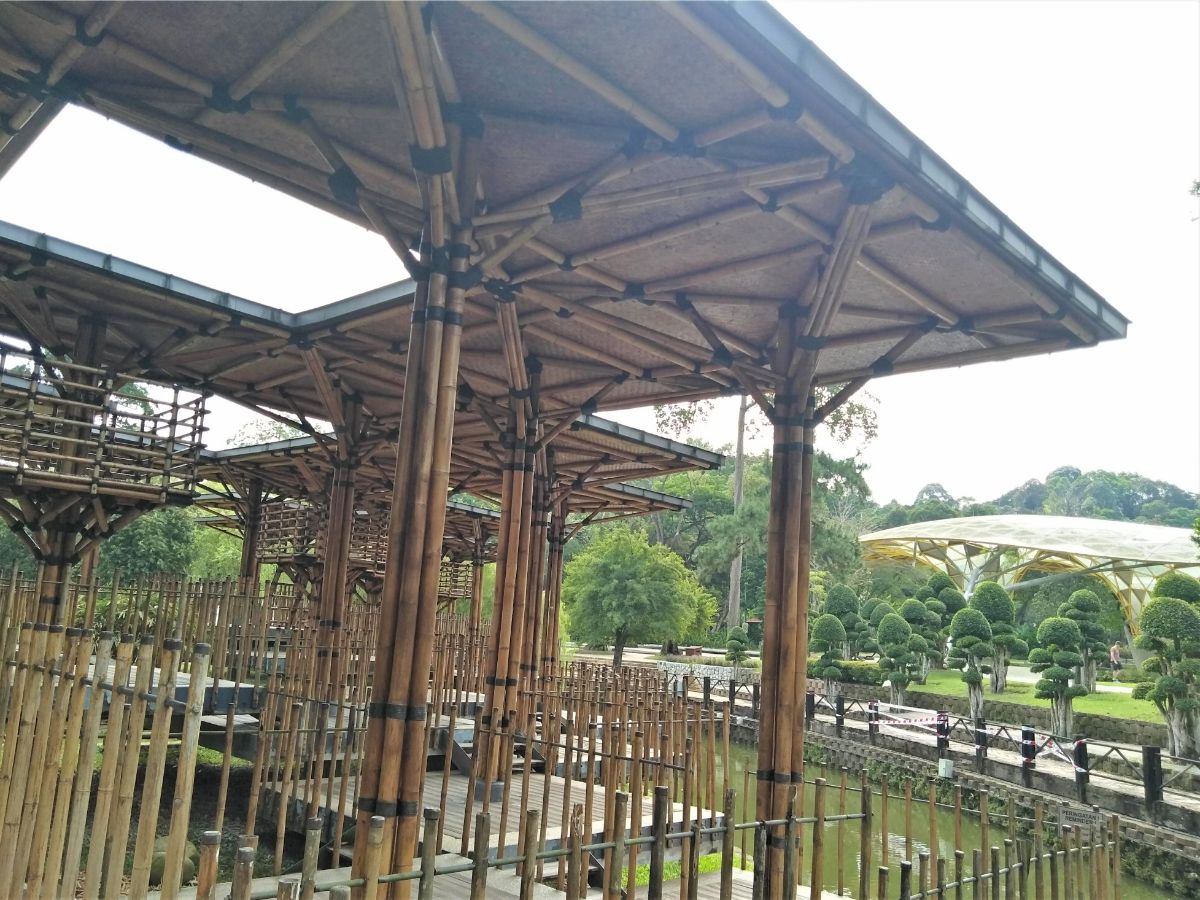 the bamboo playground in perdana botanical gardens kuala lumpur malaysia