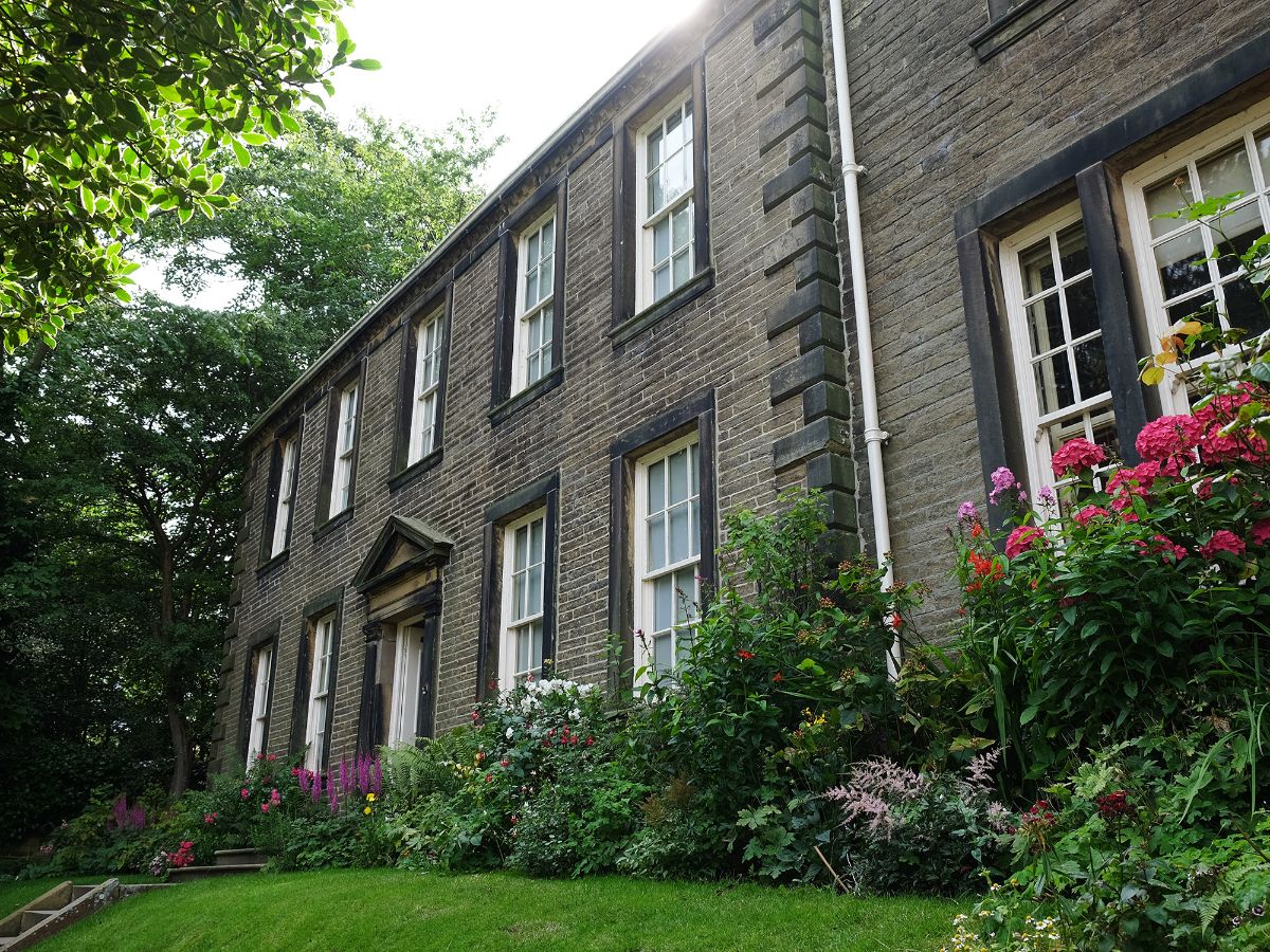 Outside of the Bronte Parsonage Museum in Yorkshire