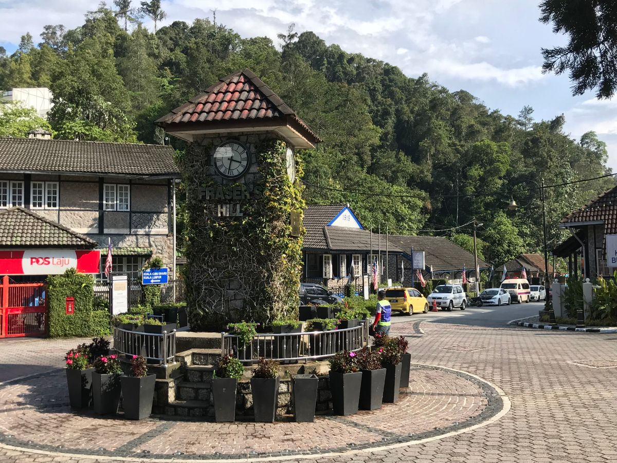 clock tower in Fraser's Hill, Malaysia
