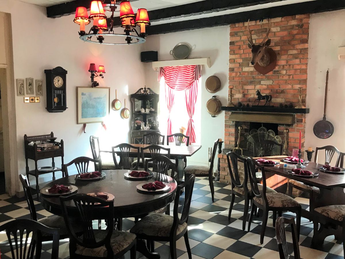 The dining room at The Old Smokehouse