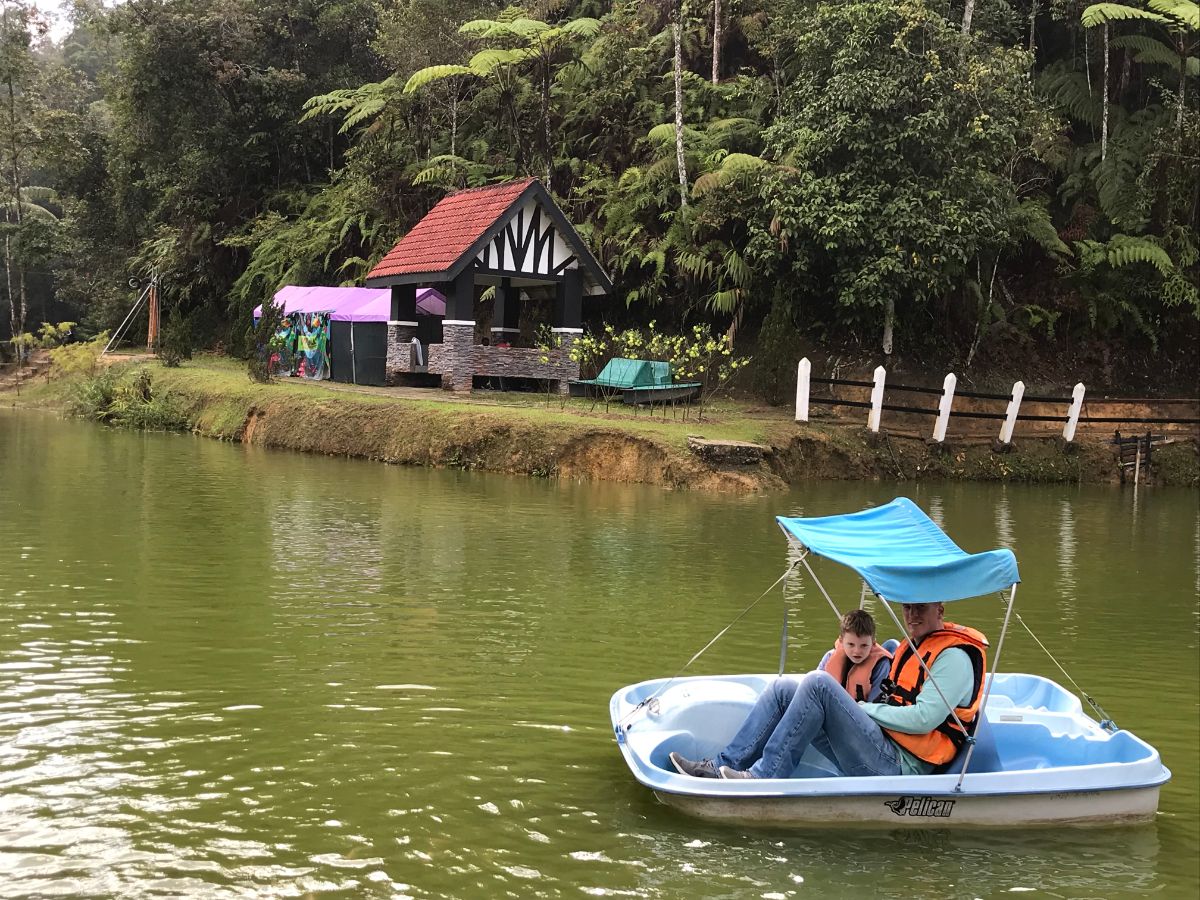pedalo on Allen's Water in Fraser's Hill