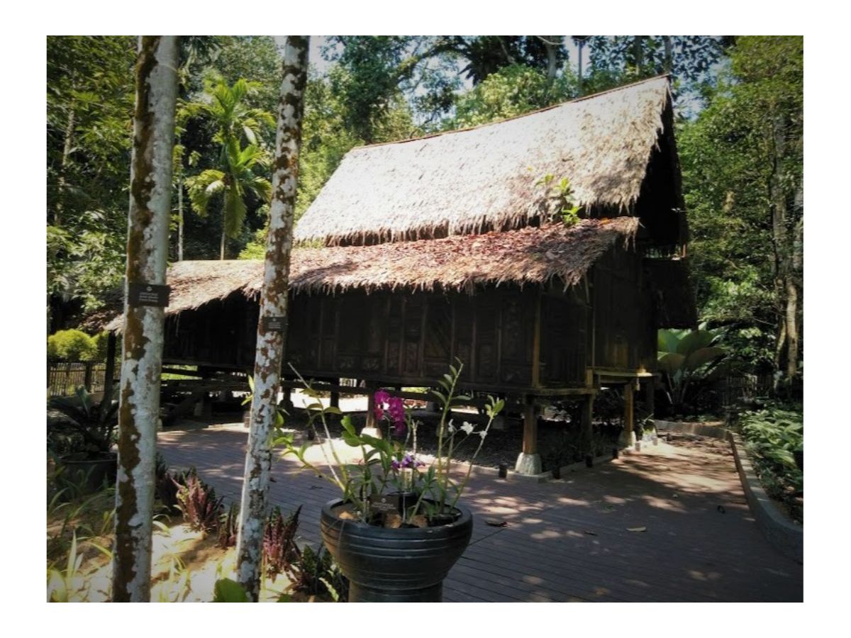 A traditional Malay house preserved in FRIM