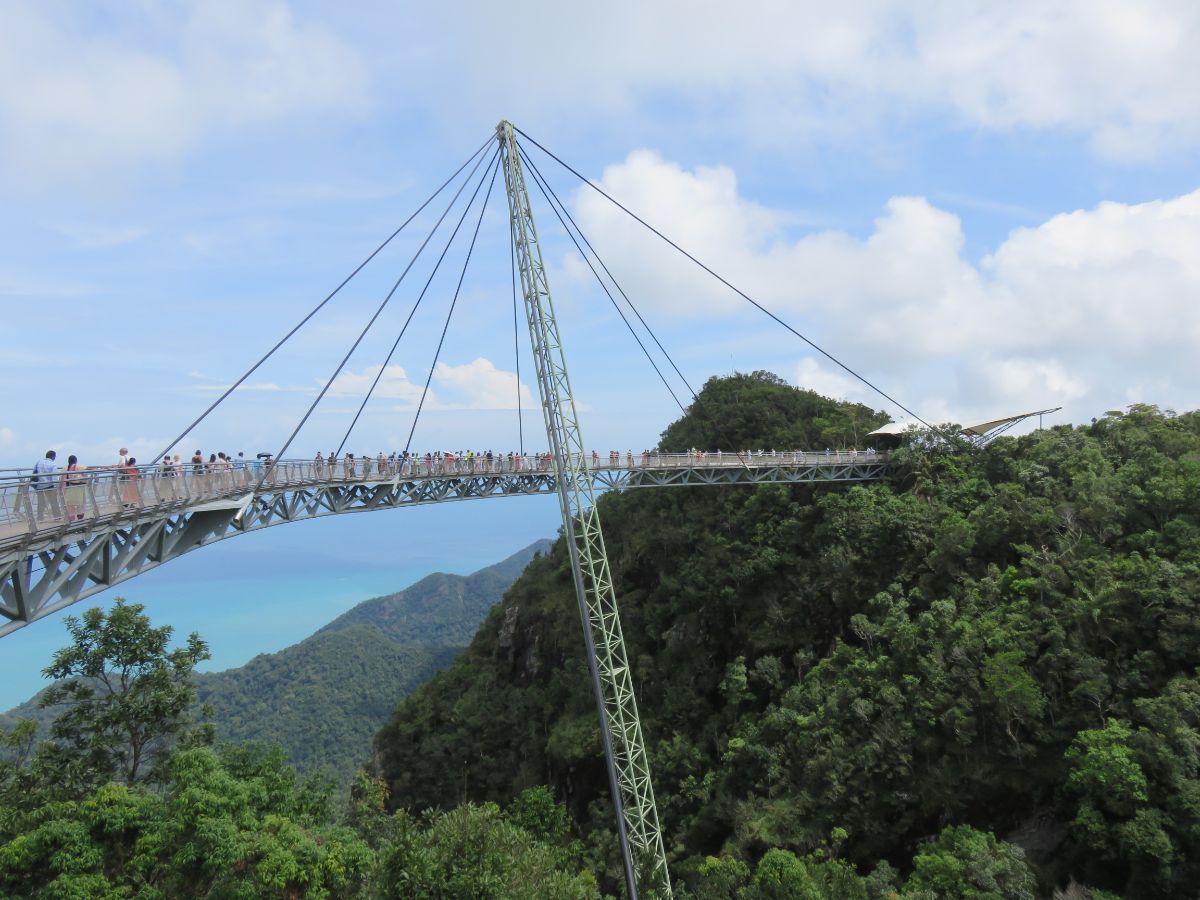 the skybridge in Langkawi, Malaysia