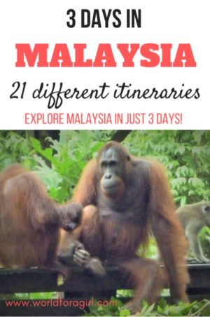 3 days in Malaysia 21 different itineraries. Explore Malaysia in just 3 days.